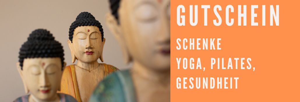 Buddha Figuren bunt aus Holz