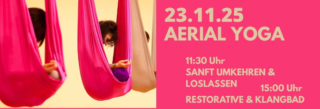 Aerial Yoga pinke Tücher